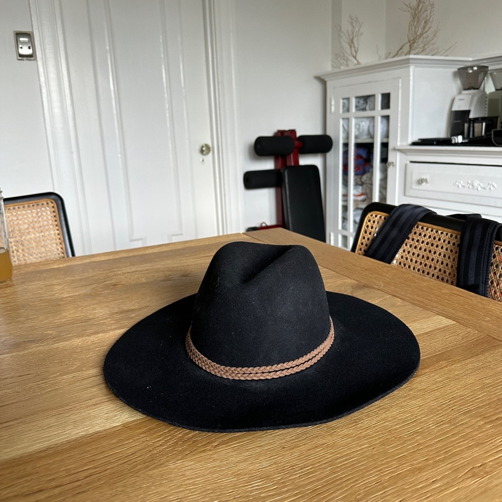 Obey Florentine Black Wool Fedora Hat